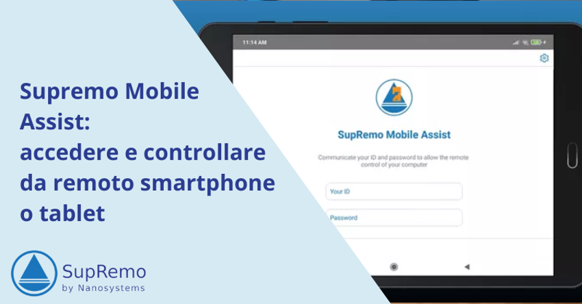 Supremo Mobile Assist: accedere e controllare da remoto smartphone o tablet